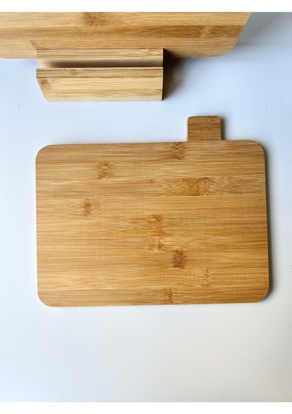 3'lü Bambu Kesme Tahtası, Et, Sebze ve Peynir Için Ayrımlı, Şık ve Dayanıklı