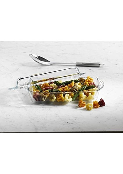 59019 Kapaklı Diktörtgen Borcam Tencere, Beyaz, Dayanıklı ve Şık Tasarım fiyatları