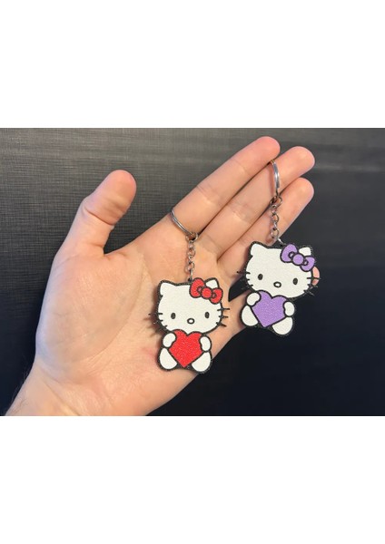 Hello Kitty Kalp Anahtarlık