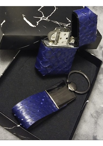 % 100 Yılan (Piton) Derisi, Benzinli Orijinal Zippo Çakmak, Kişiye Özel, Anahtarlık Set modelleri