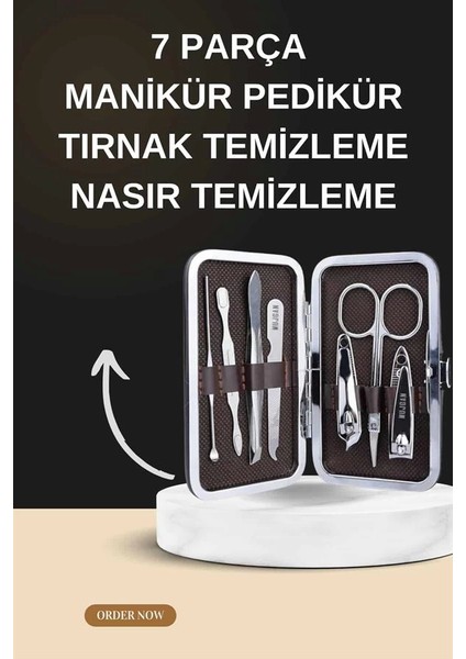 Manikür Pedikür Seti El ve Ayak Bakımı Nasır Temizleme Protez Tırnak Çıkarma