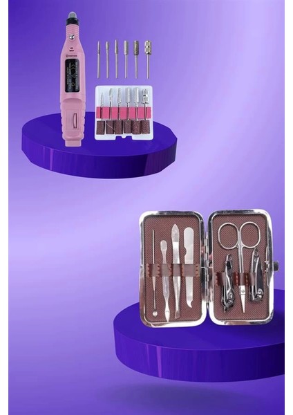 Manikür Pedikür Seti El ve Ayak Bakımı Nasır Temizleme Protez Tırnak Çıkarma indirimleri