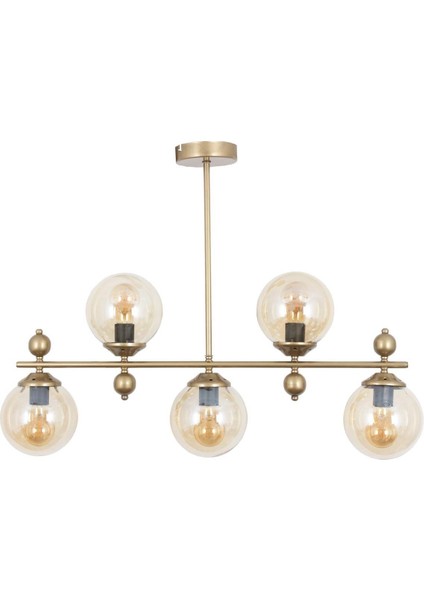 Modern 5'li Eskitme Avize, Bal Camlı, Mutfak ve Salon Dekoru modelleri