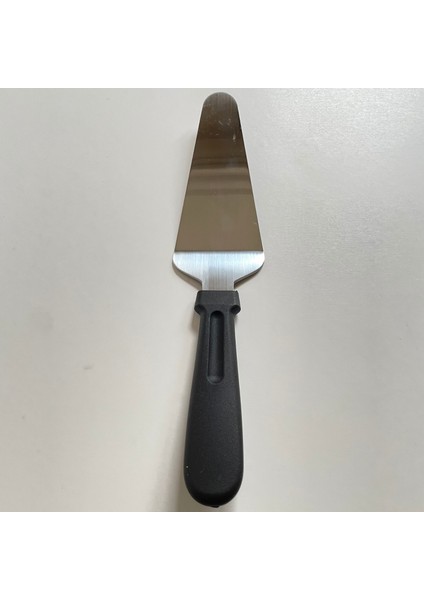 Siyah Saplı Üçgen Paslanmaz Çelik Börek Pasta Sıvama Kek Pide Baklava Pizza Spatulası Servis Ekipmanı fiyatları