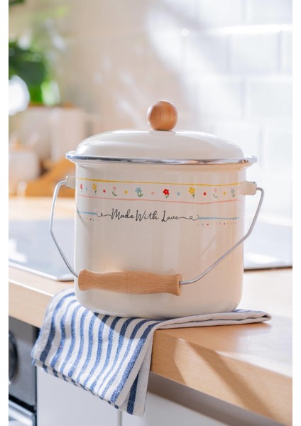 Çok Renkli Emaye Bakraç 16 Cm, Şık ve Dayanıklı, Evinize Renk Katın