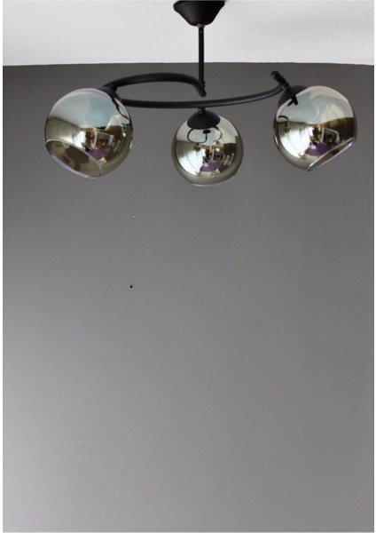 Şık Füme Camlı Deniz Temalı 3'lü Sarkıt Avize, Modern Dekorasyon Için Ideal fiyatları