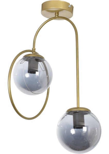 Füme Camli Modern 2'li Avize, Mutfak, Yatak Odası ve Hol Dekorasyonu Için Şık Işık fiyatları