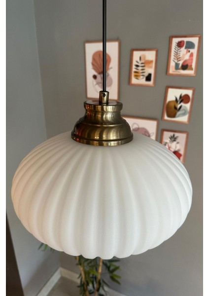 Şık Beyaz Cam Avize, Eskitme Kum Saati Tasarımı, Sarkıt Lamba, Restoran ve Salon Aydınlatması fiyatları