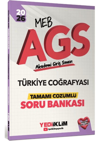 Yediiklim 2026 Meb Ags Türkiye Coğrafyası Tamamı Çözümlü Soru Bankası