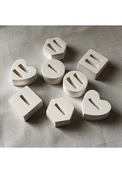 Beyaz 8'li Yüzük Tutucu ve Organizör, Şık Nişan ve Söz Dekorasyonu Aksesuarı fiyatları