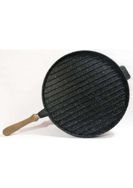 Çift Taraflı Granit Döküm Tava, Izgara ve Fırın Tepsisi, 34CM fiyatları