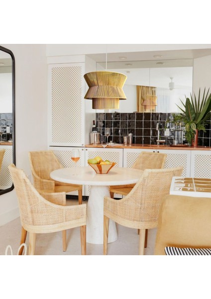 Renkli Doğal Avize, Rustik, Bohem ve Jüt Detaylı El Yapımı Aydınlatma.