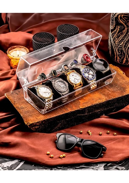 Yastıklı Saat, Yüzük, Bilezik ve Aksesuar Düzenleyici Kutu