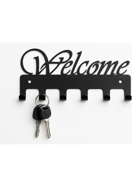 Şık Metal Anahtarlık Askısı, Duvar Tipi, Siyah Renkli Keyifli Kullanım fırsatları