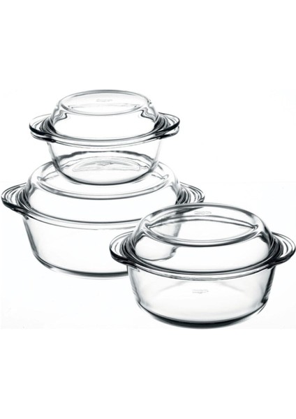 3'lü Kapaklı Borcam Seti Beyaz 159021