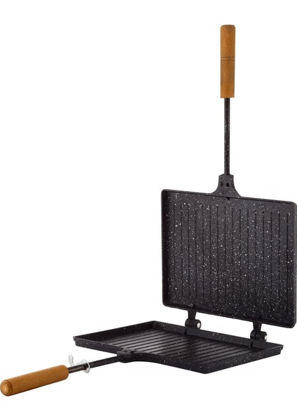 Granıt Efektli Döküm Ocak Üstü Tost Makinesi, Şık ve Dayanıklı Tasarım fırsatları