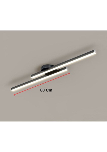 Şık Siyah Lineer Tavan Aydınlatma Seti, Modern ve Estetik Tasarım