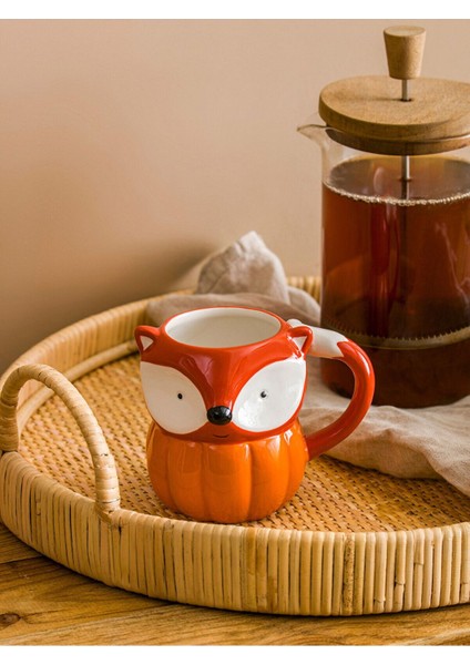 Renkli Hayvan Figürlü Seramik Kupa 360 Ml, Keyifli Anlar Için Güzel Tasarım