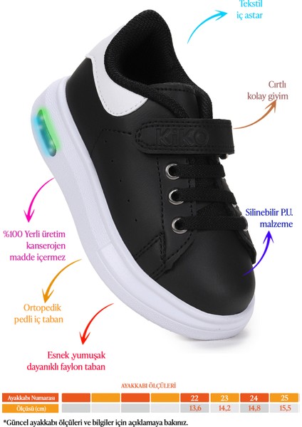 Tinsa Günlük Cırtlı Işıklı Erkek Bebek Spor Ayakkabı fiyatları