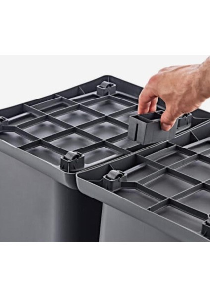 Renkli 40 Litre Tekerlekli Geri Dönüşüm Kutusu, Çevre Dostu ve Şık Tasarım modelleri