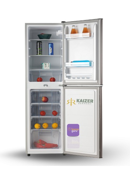 KAiZER Germany 240 Buzdolabı ALTTAN BUZLUK -Antrasit 12 volt / 24 volt fiyatları