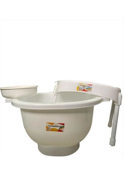 Büyük Beyaz Plastik Kurna ve Tabure Seti, Hamam ve Banyo Için Uygun fiyatları