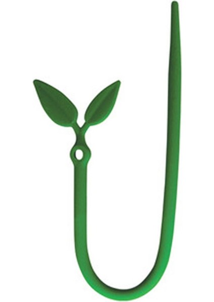 Yeşil Yaprak Tasarımlı Silikon Poşet ve Kablo Bağlayıcı Seti, 17 Cm, 5'li fiyatları