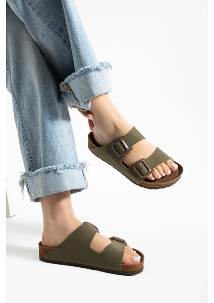 Fuga Comfort Haki Unisex Tokalı Terlik – Ortopedik, Hafif, Kaymaz Taban modelleri