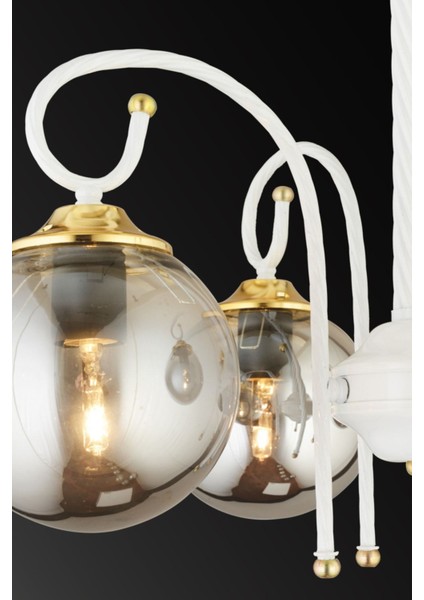 Şık 5'li Füme Camlı Avize, Modern ve Zarif Aydınlatma Seçeneği fırsatları