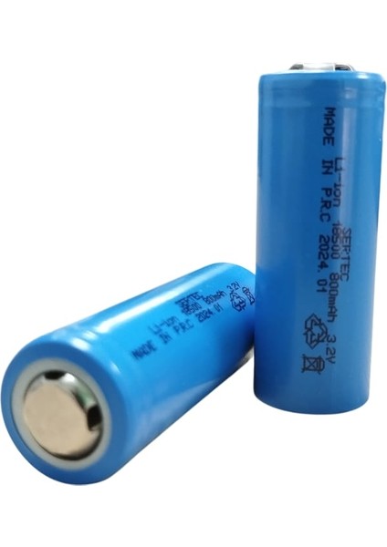 Büro Ev Ofis Hobi Atölyesi Için 18500 800MAH 3.2V Ifr Şarj Edilir Life Pil