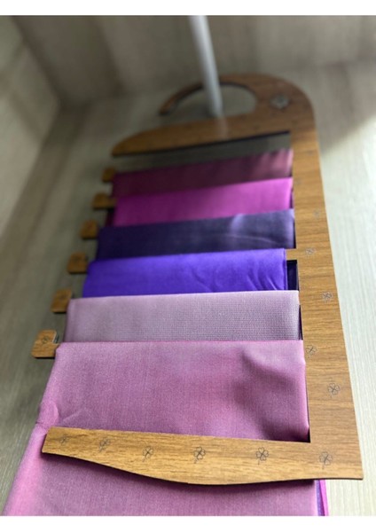 Ahşap Mıknatıslı Eşarp ve Kıyafet Askısı, Dolap Içi Düzenleyici, Kahverengi indirimleri