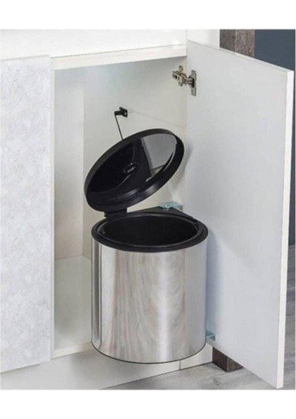 Paslanmaz Çöp Kovası, 11 Litre, Dolap Için, Şık ve Dayanaklı Tasarım modelleri