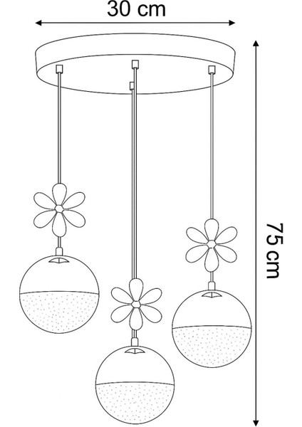 3'lü Krom Sarkıt LED Avize, Renk Modu, Kristal Taşlı, Modern Tasarım modelleri