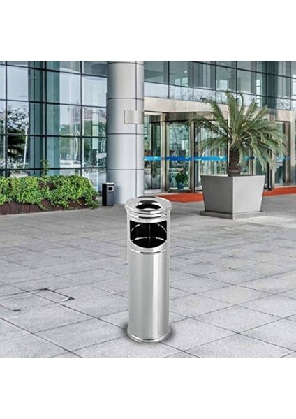 Modern Paslanmaz Çelik Ayaklı Dış Mekan Kolon Küllük, Şık ve Dayanıklı Tasarım fiyatları