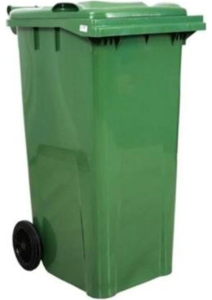 120 Litre Tekerlekli Yeşil Çöp Konteyneri, Pratik ve Şık Tasarım