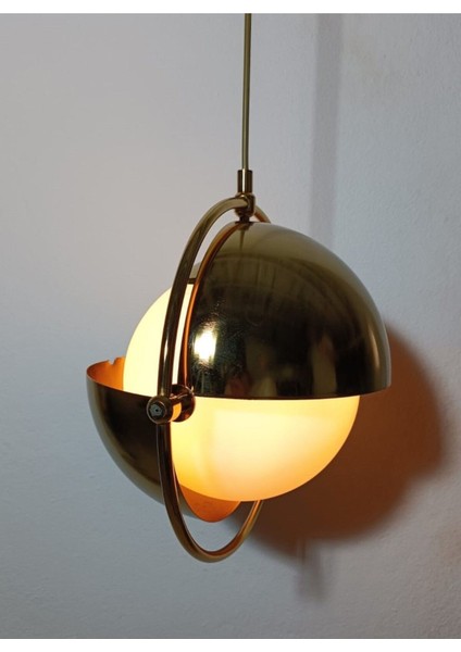 Modern Gold Sarkıt Avize, Şık Tasarım, LED Ampul, Asma Tavan Için Ideal Seçim