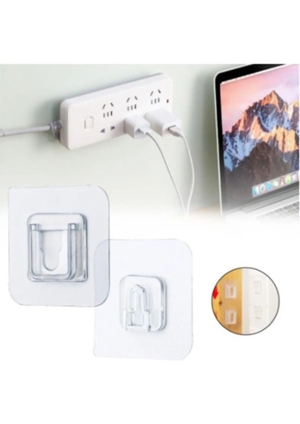 Şeffaf Çift Taraflı Yapışkanlı Geçmeli Eşya Sabitleme Klipsi, Duvar Kancası modelleri