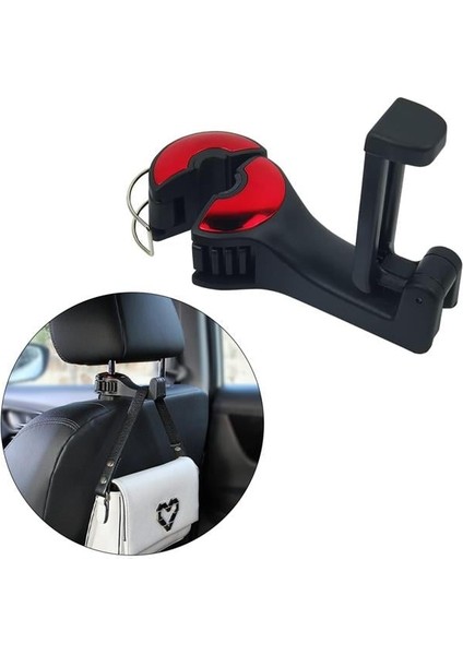 Powermaster PM-20941 Araç Koltuk Arkası Kanca Askılık- Telefon Tutucu (Teleskopik)
