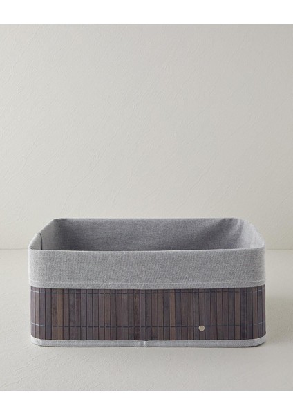 Bambu Sepet 20X15X10 cm Antrasit, Şık ve Çok Amaçlı Saklama Çözümü
