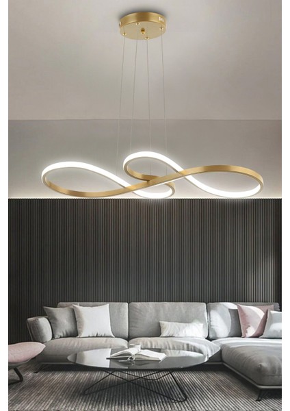 Modern Sarkıt LED Avize, Renkli, Kumandasız, Gold Eskitme, Mutfak ve Balkon Için. modelleri