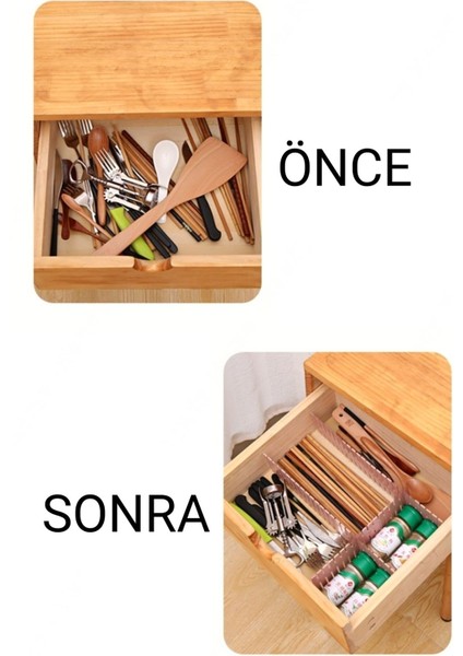 Pratik ve Ayarlanabilir Beyaz Çekmece Düzenleyici, Düzenli ve Şık Depolama Sağlar. modelleri