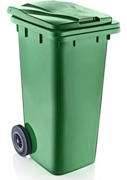Yeşil 120 Litre Çok Renkli Geniş Kullanım Alanı Çöp Konteyneri