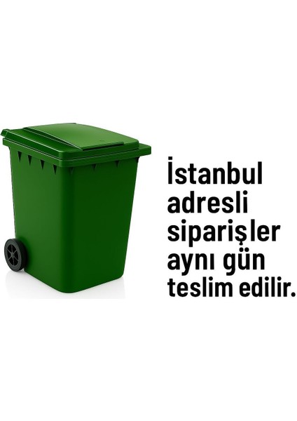 Yeşil 120 Litre Çok Renkli Geniş Kullanım Alanı Çöp Konteyneri fiyatları