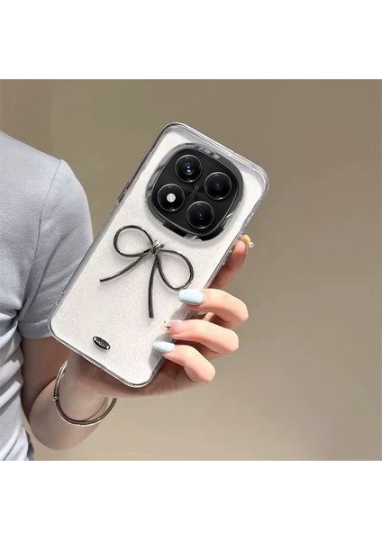 Xiaomi Poco X7 Pro Uyumlu Kılıf Zebana Bow Silikon Kılıf Şeffaf modelleri