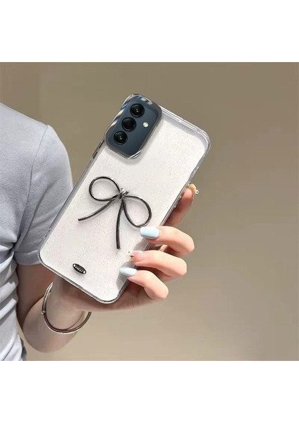 Samsung Galaxy A54 Uyumlu Kılıf Zebana Bow Silikon Kılıf Şeffaf modelleri