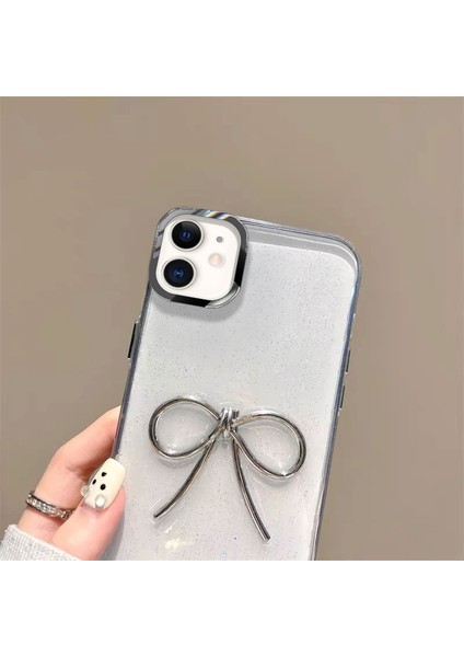 Apple iPhone 11 Uyumlu Kılıf Zebana Bow Silikon Kılıf Şeffaf fiyatları