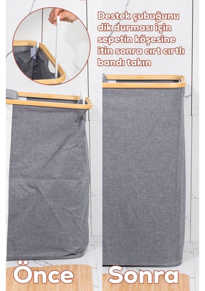 Bambu 2 Bölmeli Banyo Çamaşır Sepeti, 59X53,5 Cm, Şık ve Fonksiyonel Düzenleyici modelleri