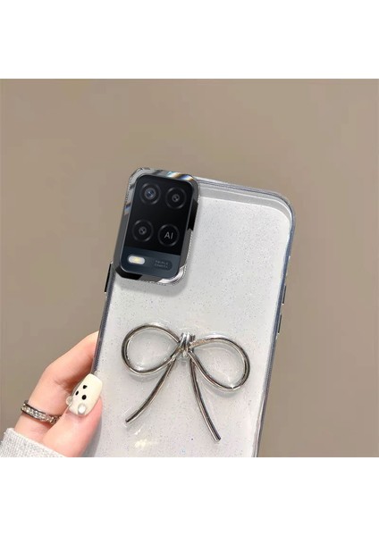 Oppo A54 Uyumlu Kılıf Zebana Bow Silikon Kılıf Şeffaf fiyatları