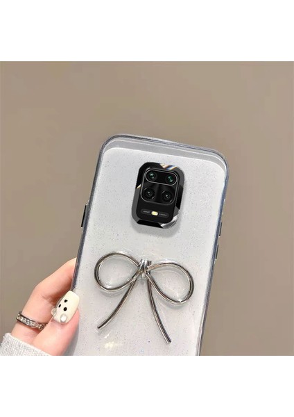 Xiaomi Redmi Note 9 Pro Max Uyumlu Kılıf Zebana Bow Silikon Kılıf Şeffaf fiyatları