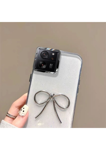 Xiaomi Mi 13T Pro Uyumlu Kılıf Zebana Bow Silikon Kılıf Şeffaf fiyatları
